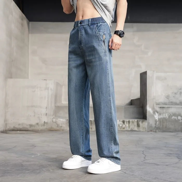 Men's Lyocell Denim Summer Jeans | Elegant Relaxed Everyday Fit 7