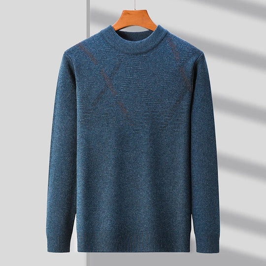Men's Merino Wool Blend Sweater | Lightweight Cozy Winter Essential 0