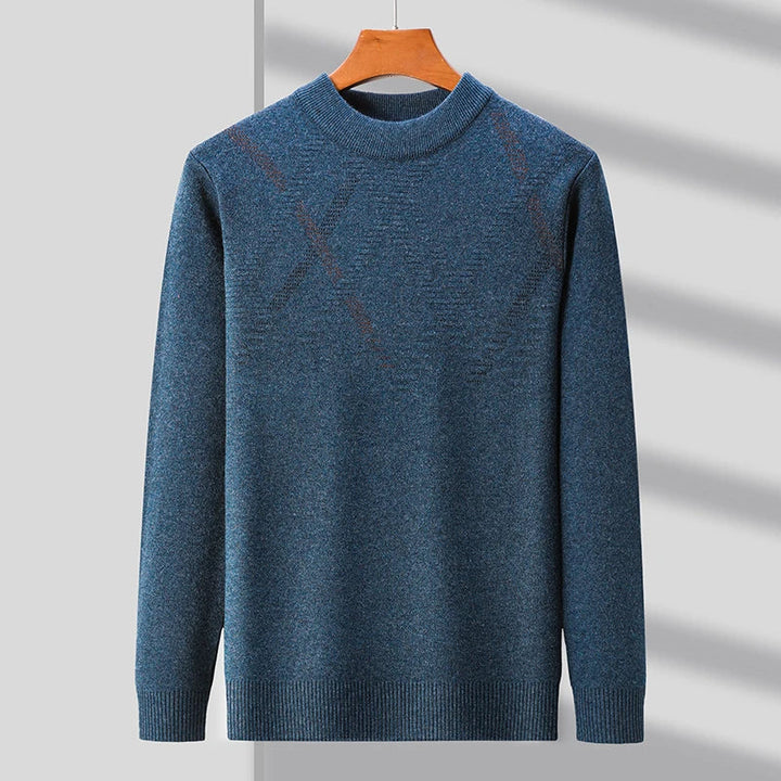 Men's Merino Wool Blend Sweater | Lightweight Cozy Winter Essential 0