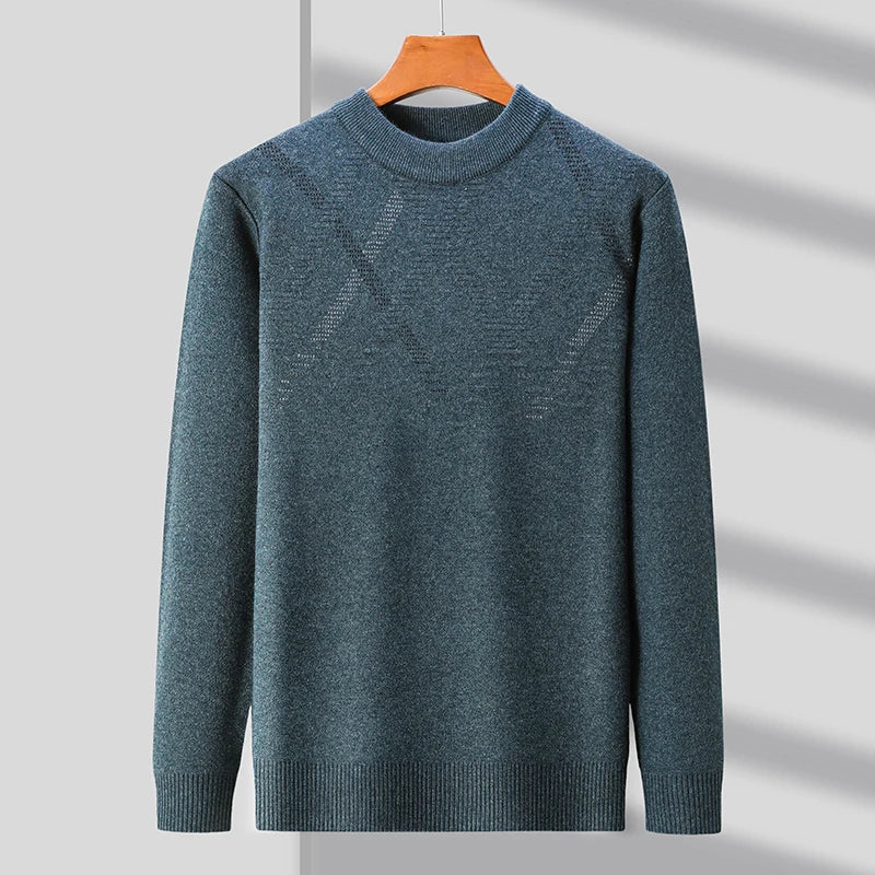 Men's Merino Wool Blend Sweater | Lightweight Cozy Winter Essential 2