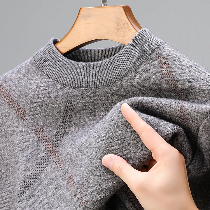Men's Merino Wool Blend Sweater | Lightweight Cozy Winter Essential 4