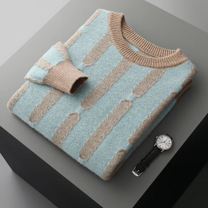 Men's Merino Wool Crewneck Sweater | Lightweight Structured Winter Essential 5