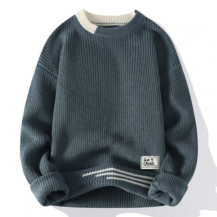 Men's Merino Wool Knit Sweater | Soft Touch Fall-Winter Essential 1