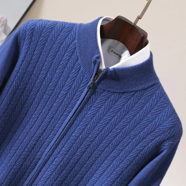 Men's Merino Wool Quarter Zip Sweater | Refined Modern Layering Essential 7