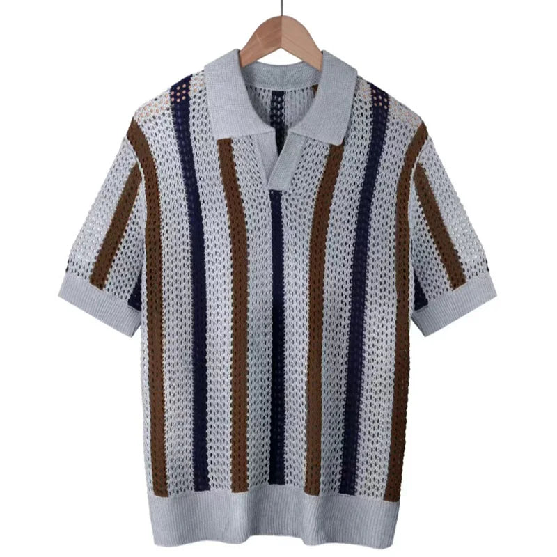 Men's Mesh Knit Polo Shirt | Lightweight Breathable Summer Essential 3