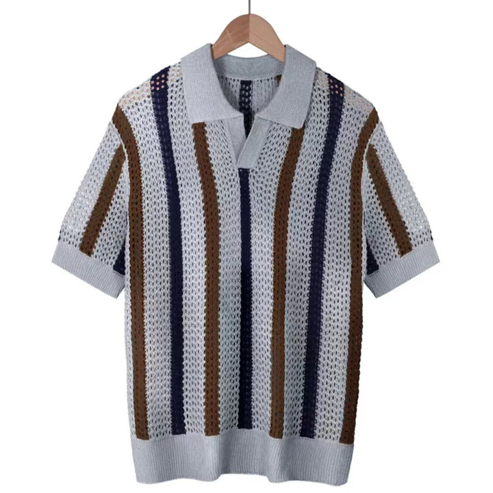 Men's Mesh Knit Polo Shirt | Lightweight Breathable Summer Essential 3