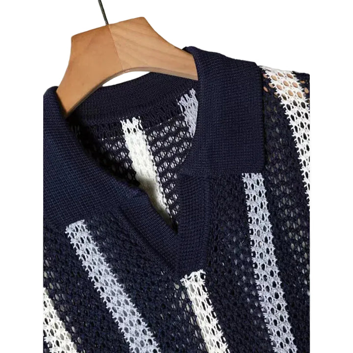 Men's Mesh Knit Polo Shirt | Lightweight Breathable Summer Essential 5