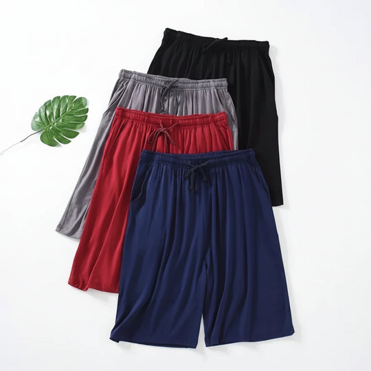 Men's modal cotton beach shorts with lightweight summer fit