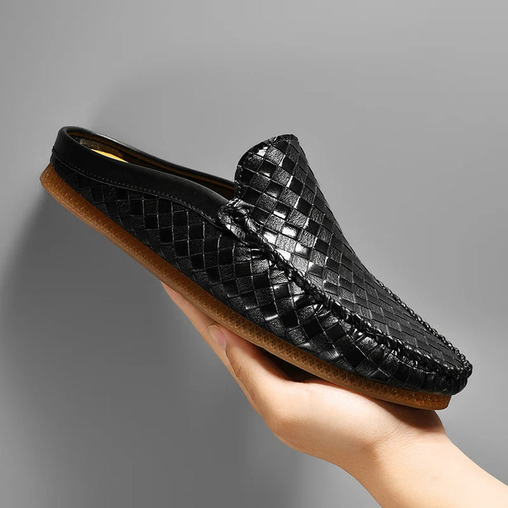 Men's Natural Leather Loafers | Stylish Casual Summer Shoes