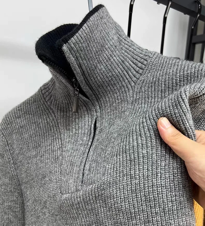 Men's Natural Wool Blend Fleece Jacket | Cozy Structured Layering Essential 3