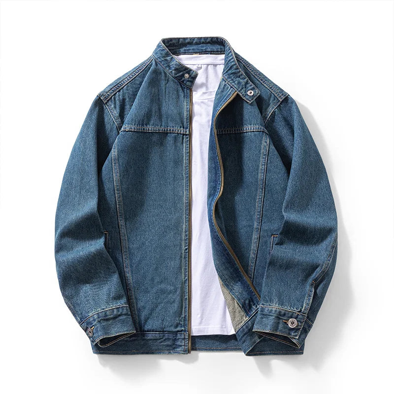 Men's Non-Stretch Denim Jacket | Structured High Street Essential 2