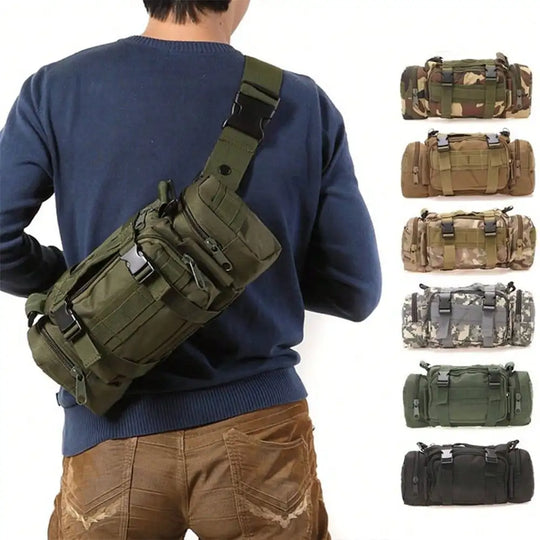Ranger nylon crossbody bag with adjustable strap and outdoor pockets