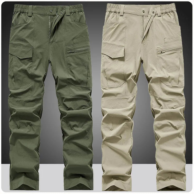 Men's Nylon Waterproof Cargo Hiking Pants | All-Day Comfort Fit 0
