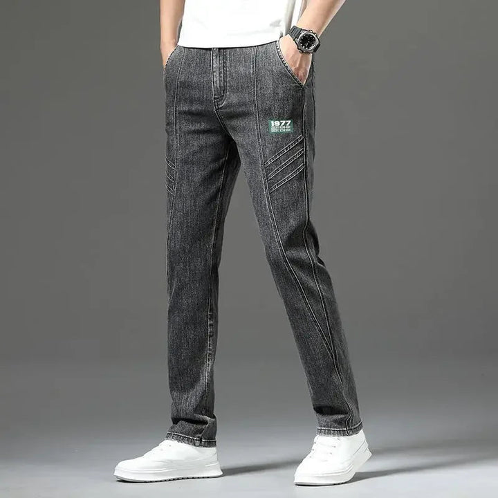 Men's Organic Cotton Blend Vintage-Inspired Jeans | Relaxed Fit with Flexible Comfort 4