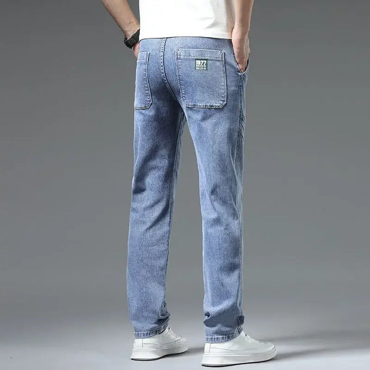 Men's Organic Cotton Blend Vintage-Inspired Jeans | Relaxed Fit with Flexible Comfort 7