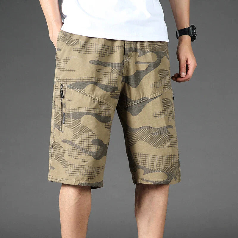 Men's Organic Cotton Cargo Shorts | Relaxed Lightweight Comfort Fit 0