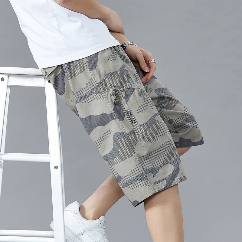 Men's Organic Cotton Cargo Shorts | Relaxed Lightweight Comfort Fit 5