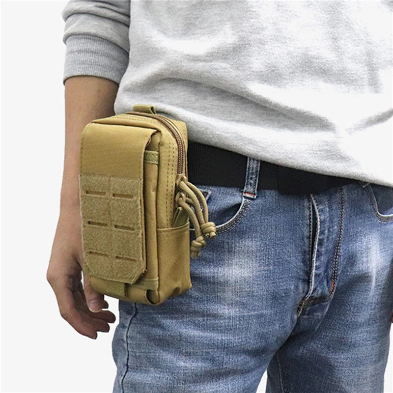 Ridgeway utility waist pack in Oxford cloth with compact pockets