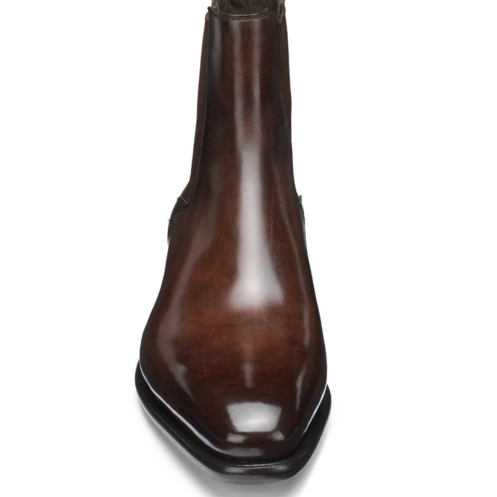 Men's PU Brown Chelsea Boots | Tailored Classic Ankle Style 1