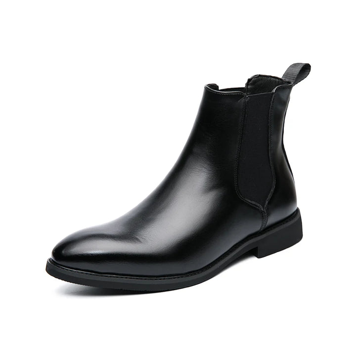 Men's PU Brown Chelsea Boots | Tailored Classic Ankle Style 6
