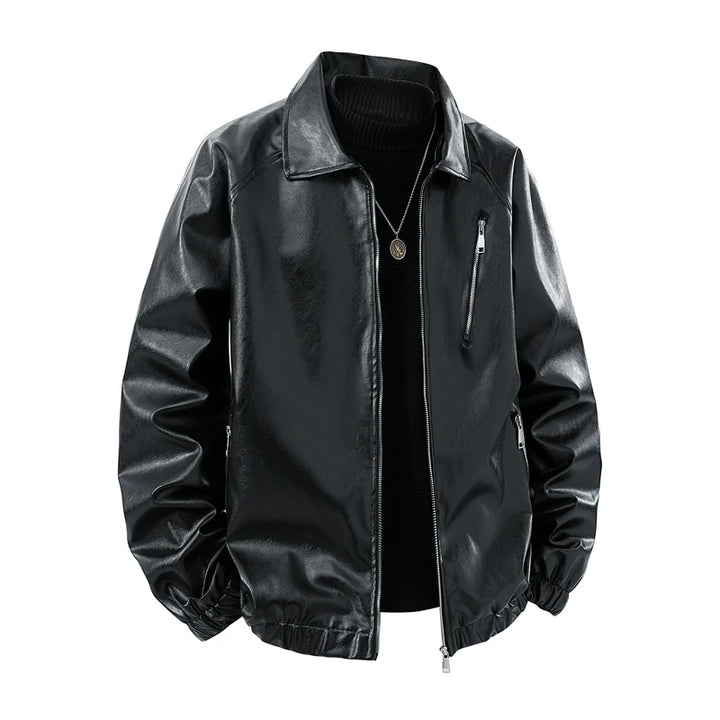 Men's PU Leather Casual Jacket | Stylish Retro Windproof Design 1