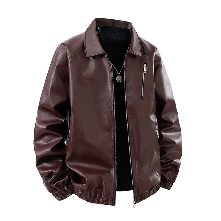 Men's PU Leather Casual Jacket | Stylish Retro Windproof Design 2