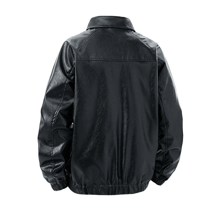Men's PU Leather Casual Jacket | Stylish Retro Windproof Design 3