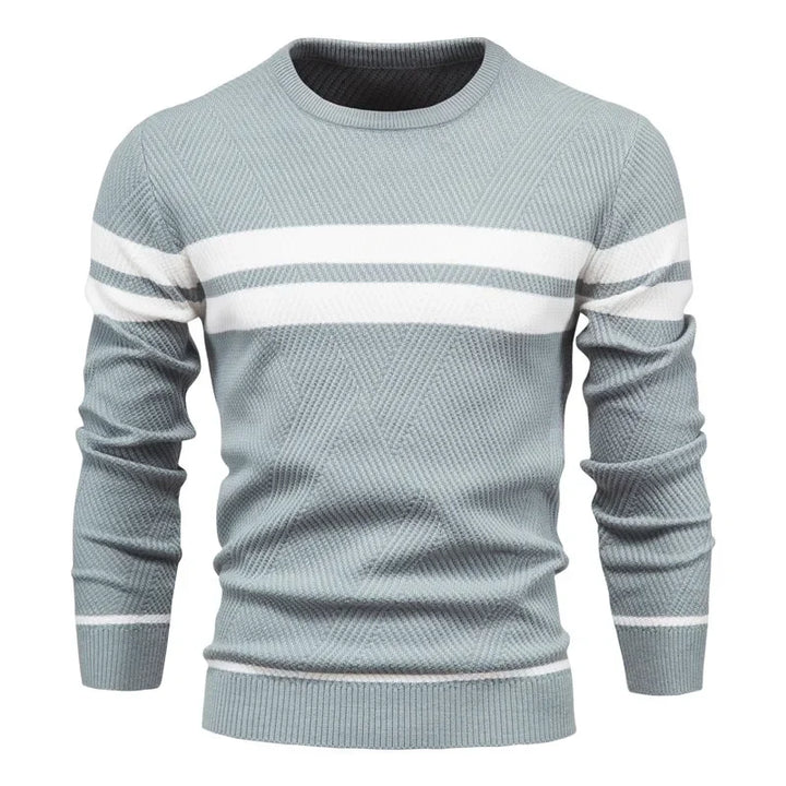 Men's Patchwork Pullover Sweater | Stylish Warm Autumn Essential 6