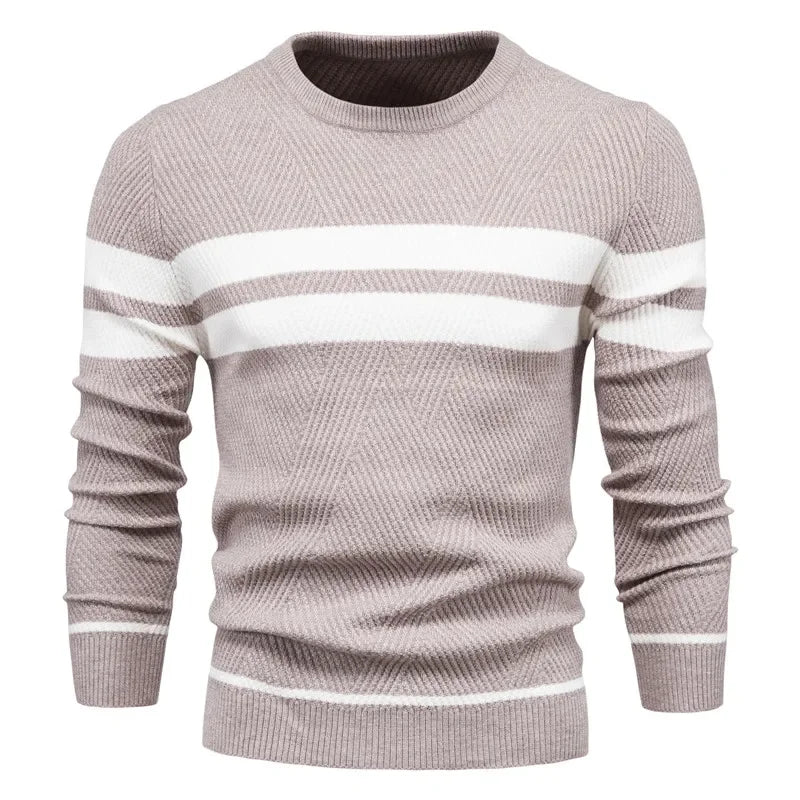 Men's Patchwork Pullover Sweater | Stylish Warm Autumn Essential 7