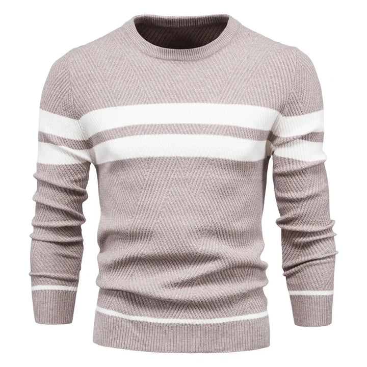Men's Patchwork Pullover Sweater | Stylish Warm Autumn Essential 7