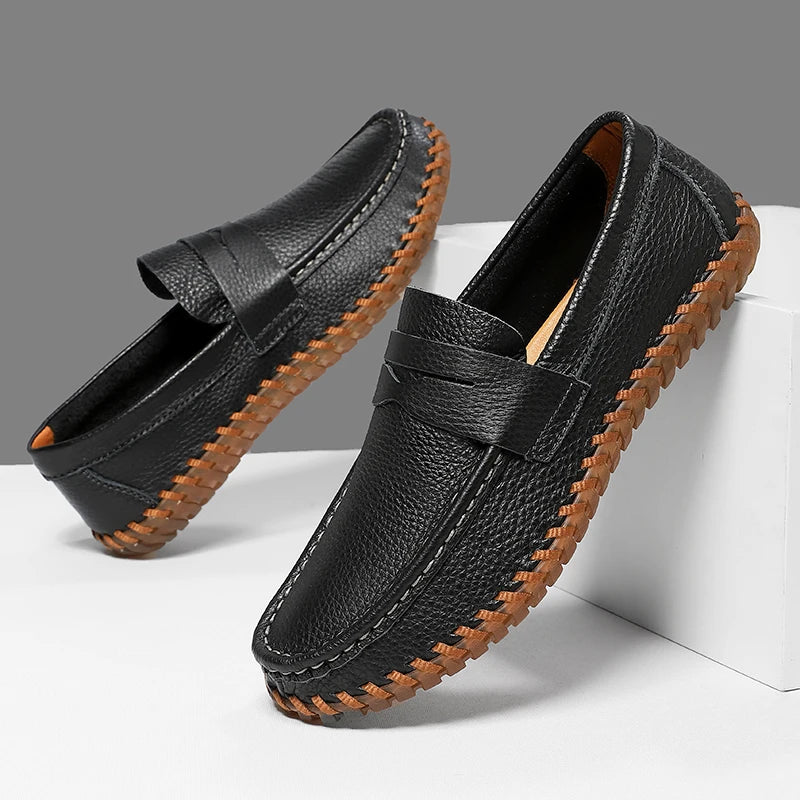 Men's Patent Leather Penny Loafers | Classic Casual Elegance 2