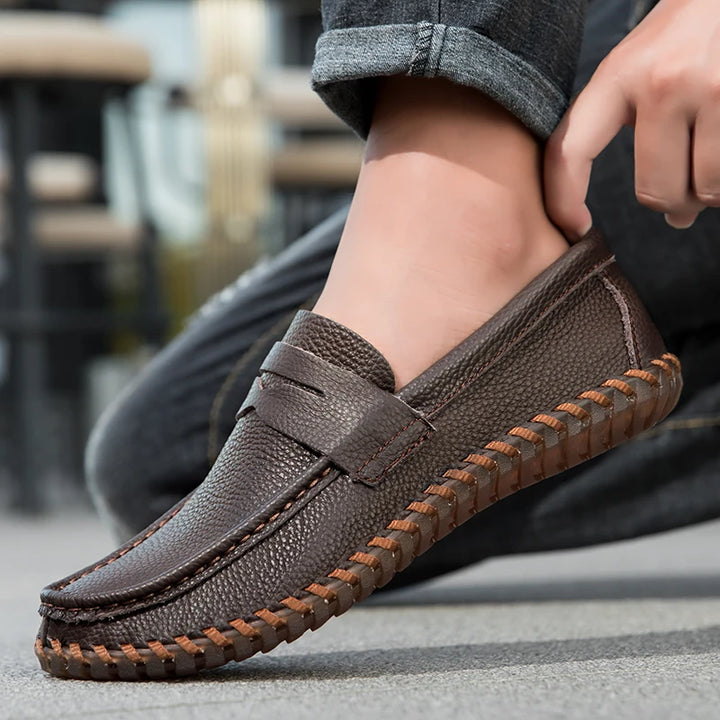 Men's Patent Leather Penny Loafers | Classic Casual Elegance 3