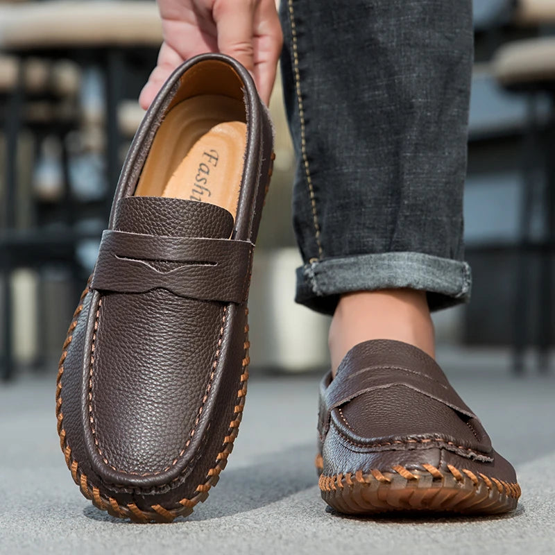 Men's Patent Leather Penny Loafers | Classic Casual Elegance 4