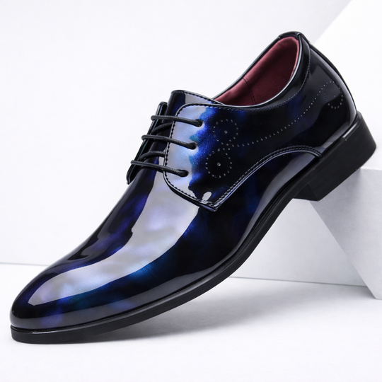 Men's Patent Leather Shoes | Structured Comfort Design 0