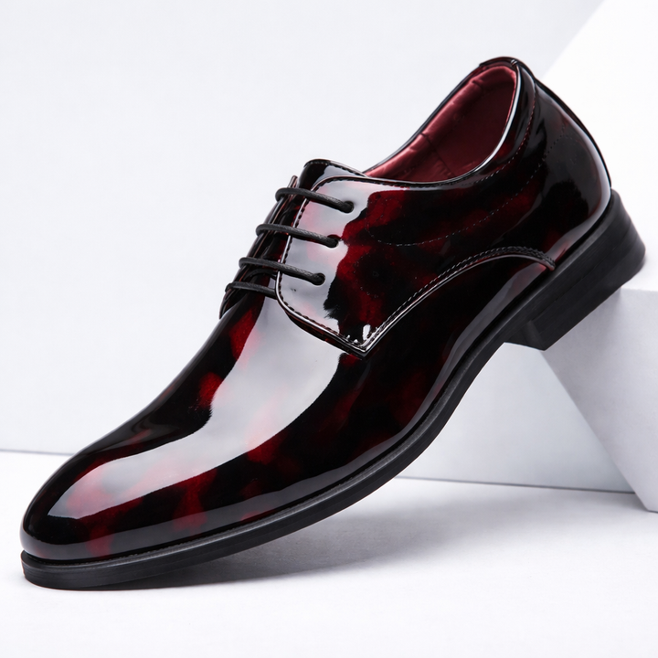 Men's Patent Leather Shoes | Structured Comfort Design 2