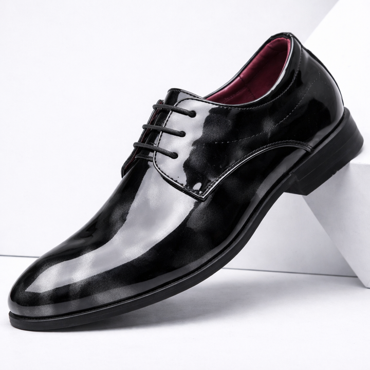 Men's Patent Leather Shoes | Structured Comfort Design 3
