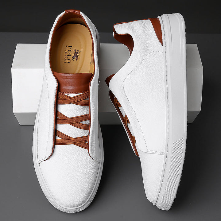 Men's Pebbled Leather Dress Shoes | Structured Comfort Design 5