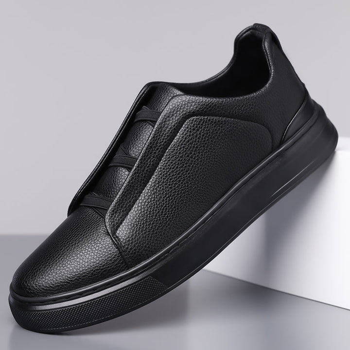 Men's Pebbled Leather Dress Shoes | Structured Comfort Design 7