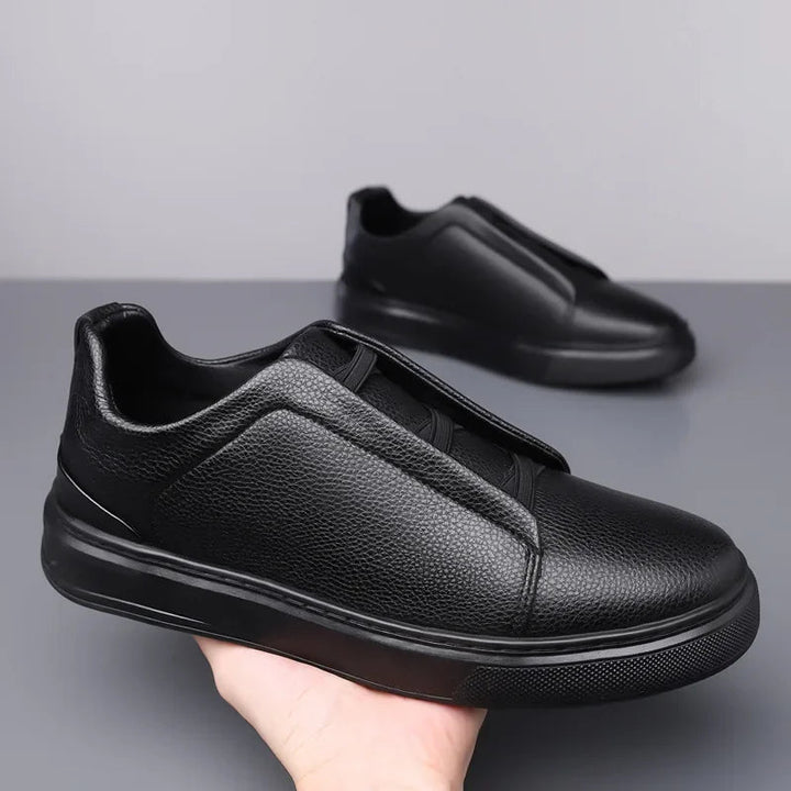 Men's Pebbled Leather Dress Shoes | Structured Comfort Design 8