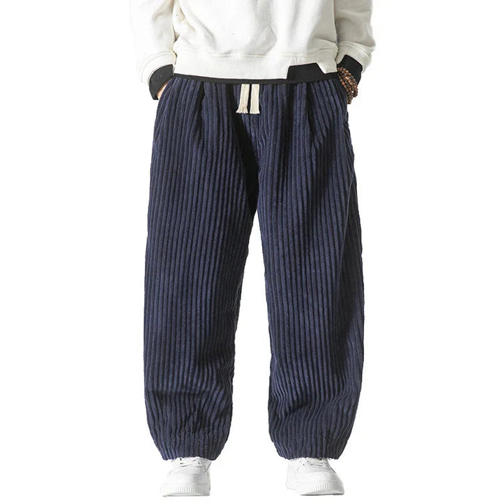 Men's Plush Ribbed Corduroy Sweatpants | Soft Touch Everyday Comfort 2