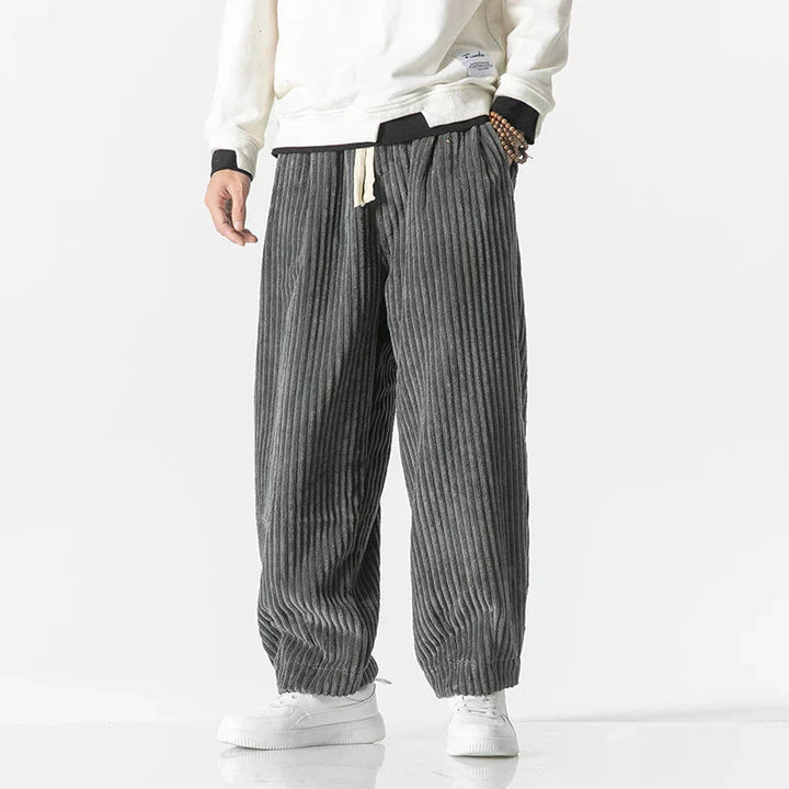 Men's Plush Ribbed Corduroy Sweatpants | Soft Touch Everyday Comfort 3