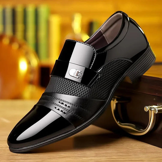 Men's Polished Leather Loafers | Refined Modern Elegance 0