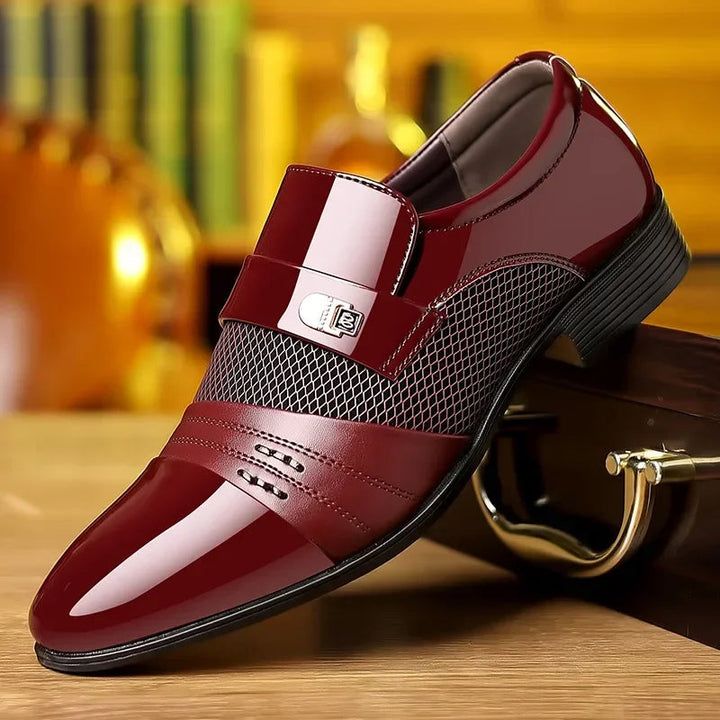Men's Polished Leather Loafers | Refined Modern Elegance 1