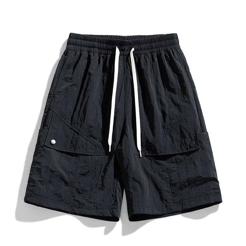 Men's polyester beach shorts with quick-dry lightweight build