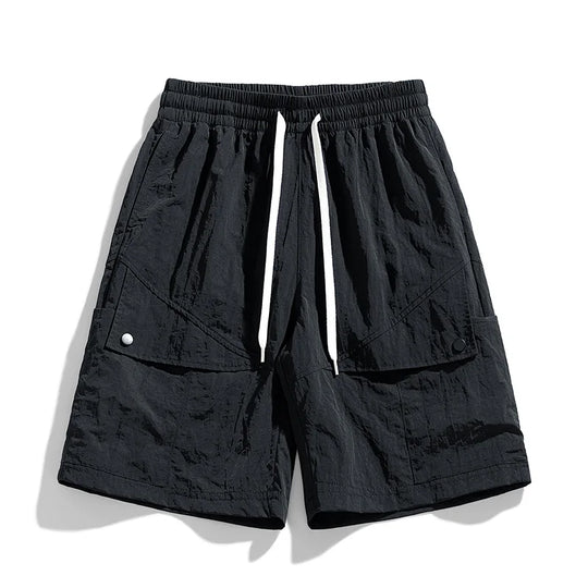 Men's polyester beach shorts with quick-dry lightweight build