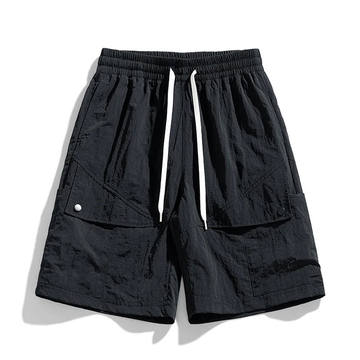 Men's polyester beach shorts with quick-dry lightweight build