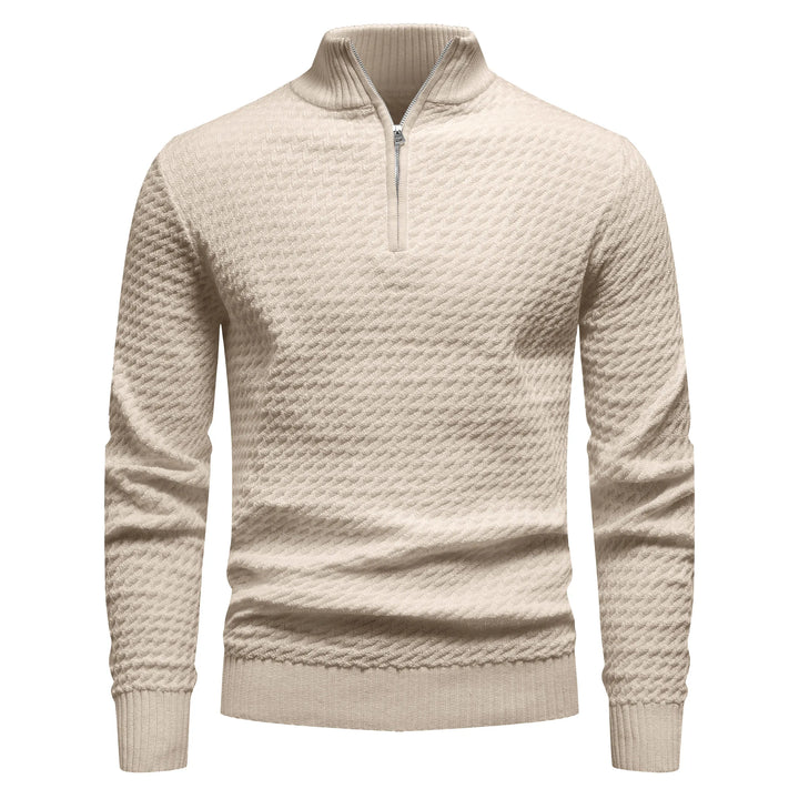 Men's Polyester Half-Zip Sweater | Classic Stylish Comfort Fit