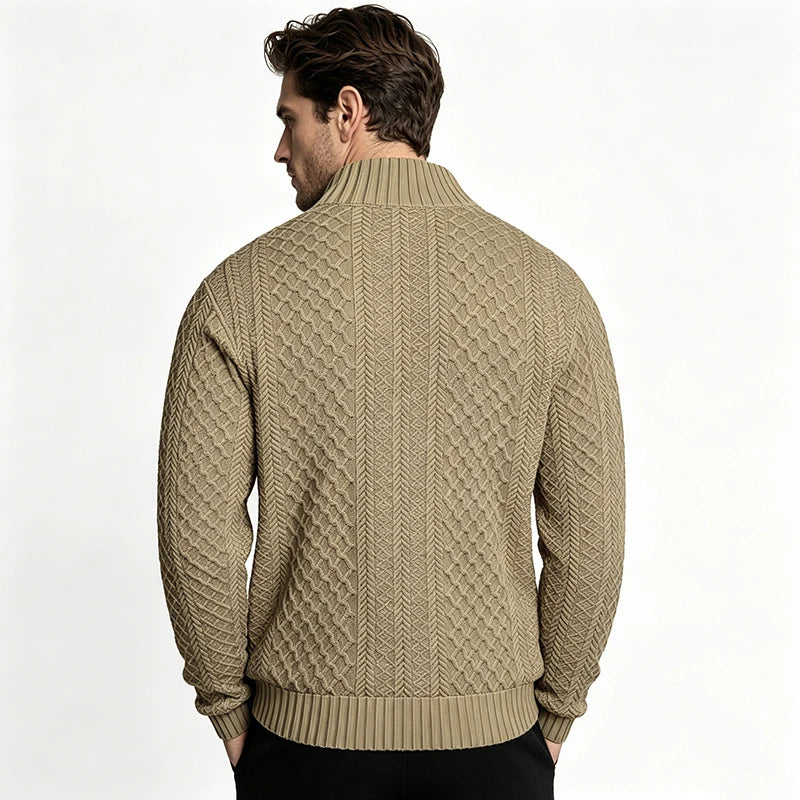 Men's Polyester Jacquard Henley Shirt | Soft Breathable Everyday Essential 1