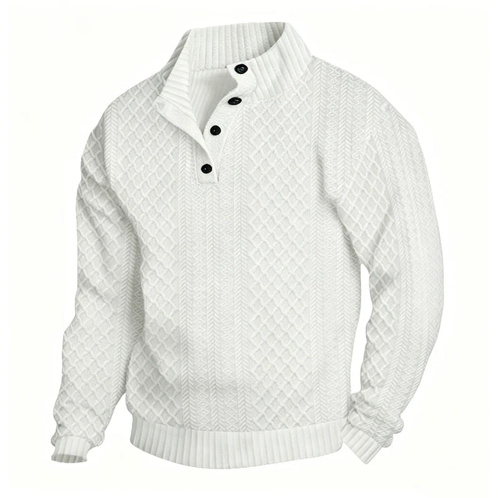 Men's Polyester Jacquard Henley Shirt | Soft Breathable Everyday Essential 6
