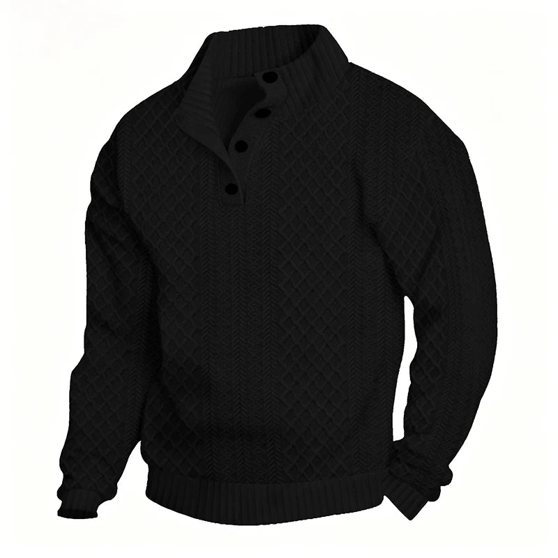 Men's Polyester Jacquard Henley Shirt | Soft Breathable Everyday Essential 7